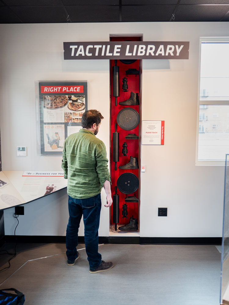 Pizza Hut Museum tactile library