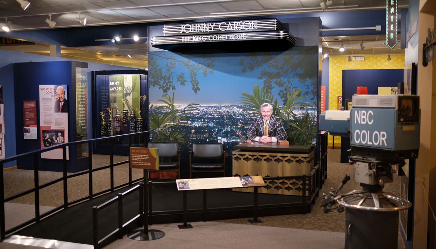 Johnny Carson exhibit at the Elhorn Valley Museum in Norfolk, NE