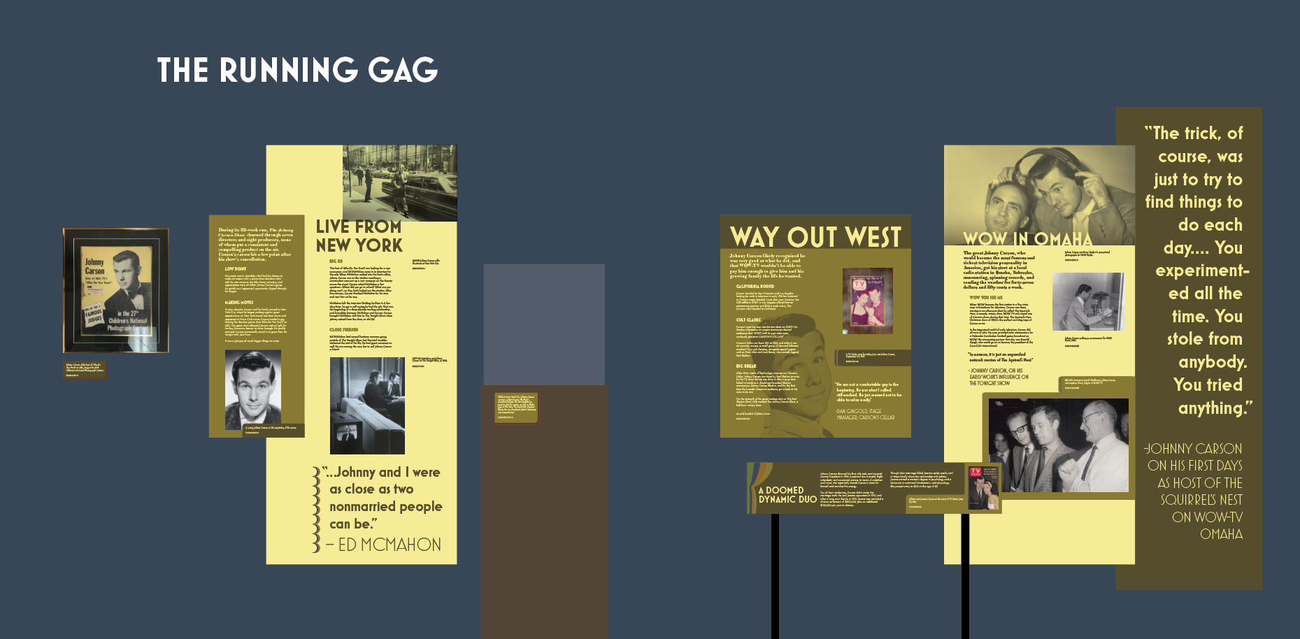 museum exhibit graphic design sample