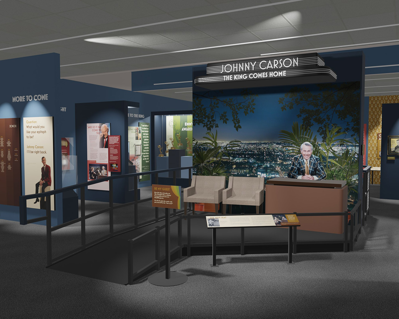 museum exhibit rendering