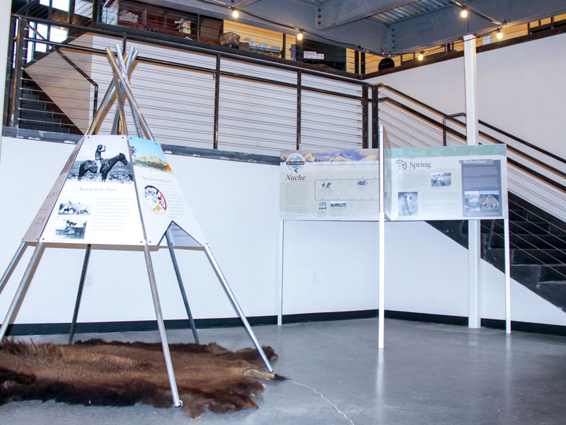 Upland® LEK® display used in the 'Seasons of the Nuche' traveling exhibit