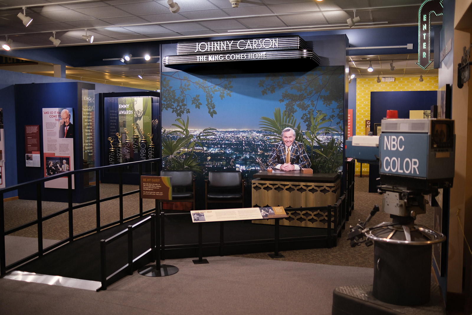 Johnny Carson museum exhibit entrance