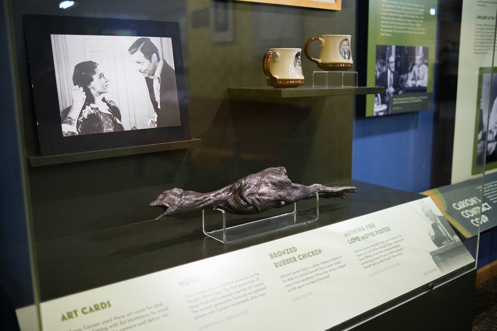 Johnny Carson Museum Exhibit Showcase