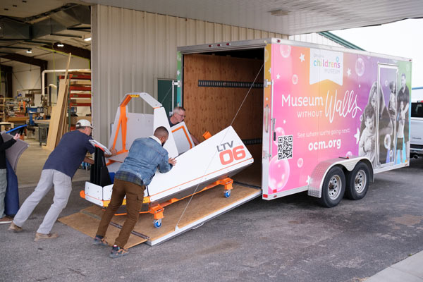 Packing up the LTV-06 into a trailer