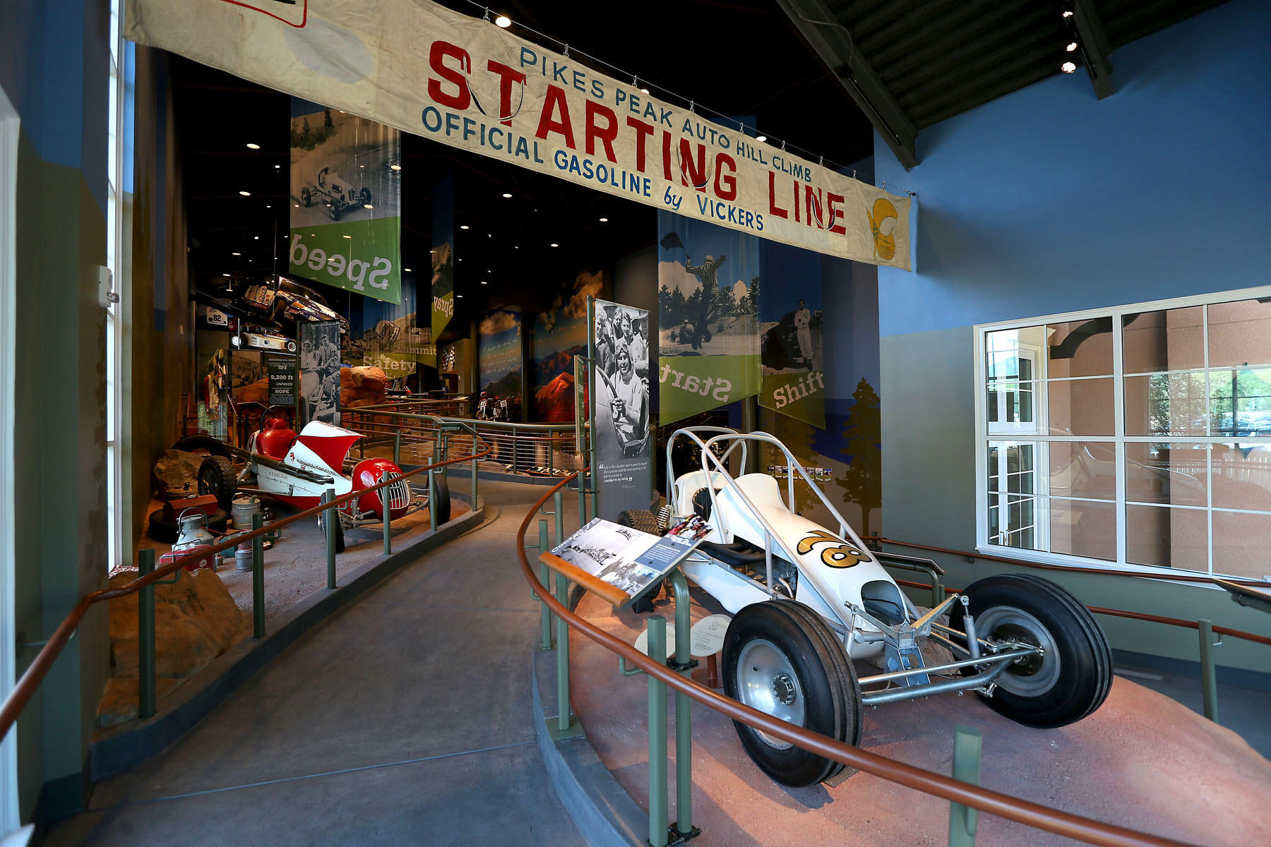 Pikes Peak Hill Climb exhibit starting line