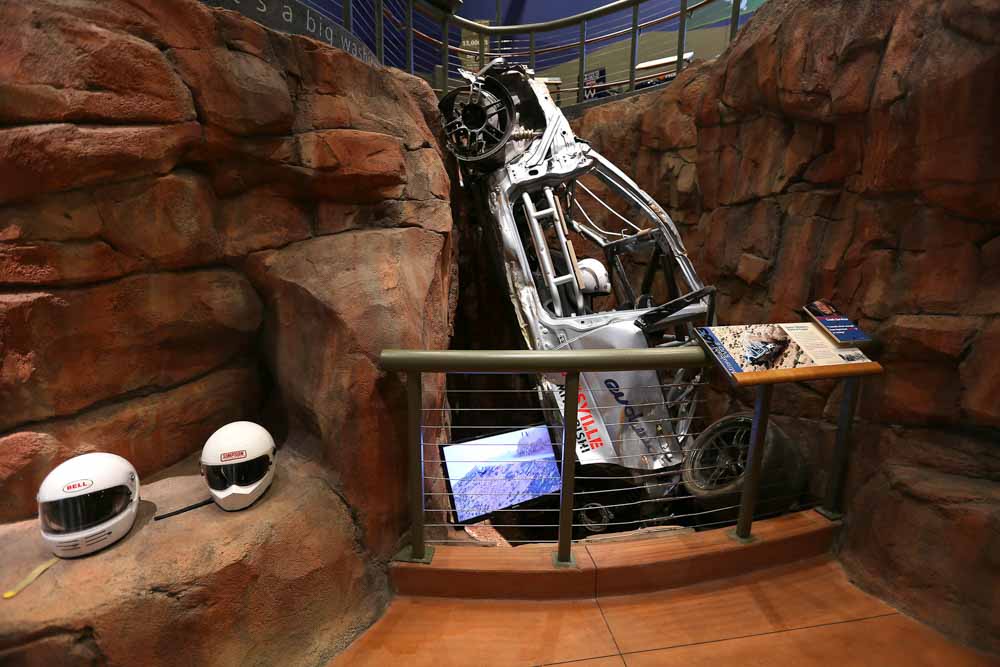 Pikes Peak Hill Climb Experience Museum car crash