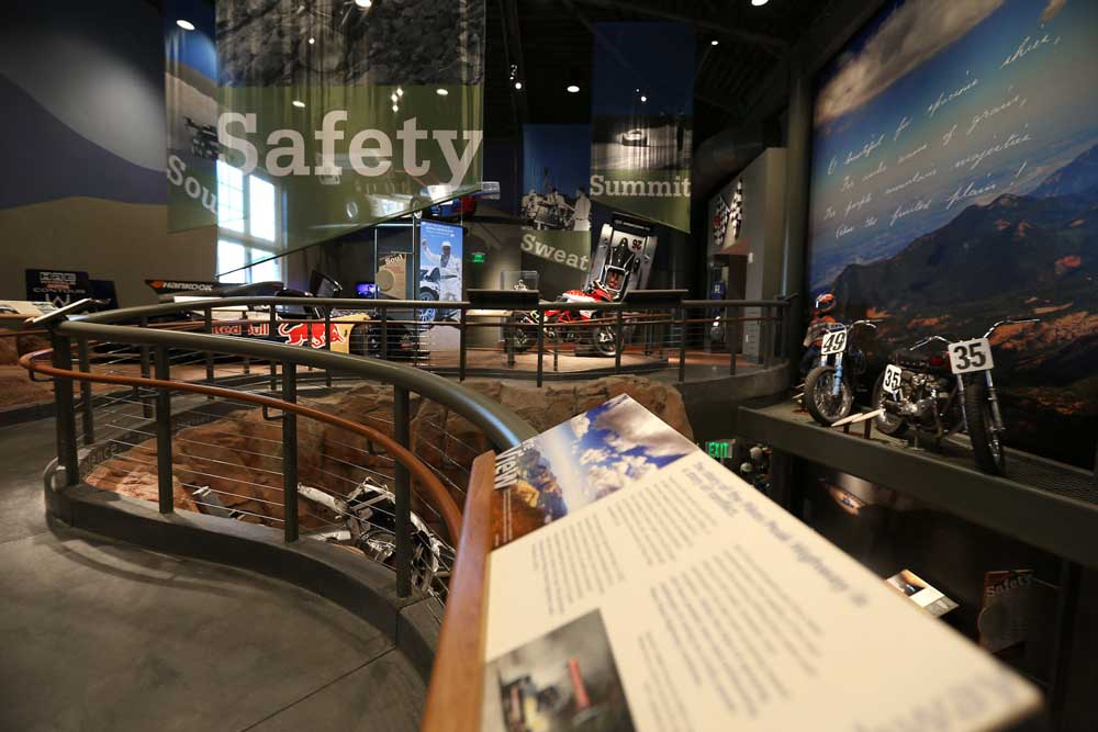 Pikes Peak Hill Climb Experience Museum reader rail