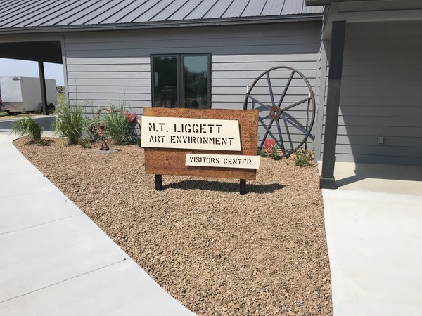 liggett exterior corten signage