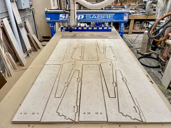 flat pack reader rail cnc layout