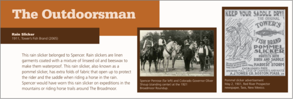 phm exhibit label outdoorsman