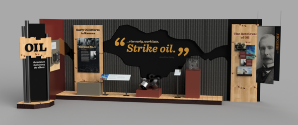 oil exhibit rendering