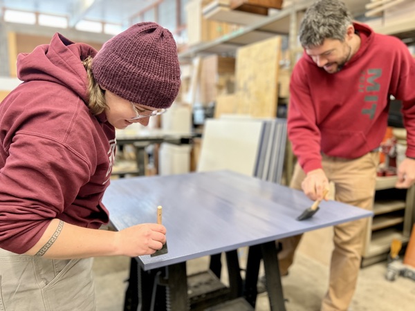 painting display case floors