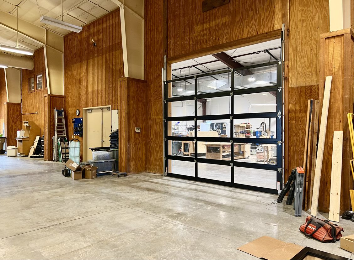 interior glass garage door